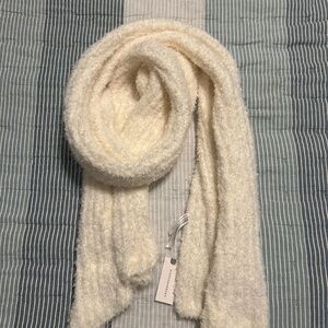 Anthropologie Cream Textured Scarf
